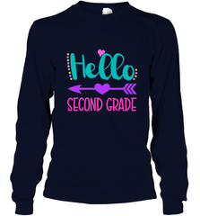Hello Second Grade 2nd Grade Teachers Students Gift Long Sleeve T-Shirt Long Sleeve T-Shirt - belovedtshirt