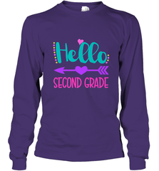 Hello Second Grade 2nd Grade Teachers Students Gift Long Sleeve T-Shirt Long Sleeve T-Shirt - belovedtshirt