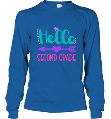 Hello Second Grade 2nd Grade Teachers Students Gift Long Sleeve T-Shirt Long Sleeve T-Shirt - belovedtshirt
