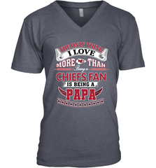 NFL The Only Thing I Love More Than Being A Kansas City Chiefs Fan Is Being A Papa Football Men's V-Neck Men's V-Neck - belovedtshirt