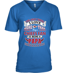 NFL The Only Thing I Love More Than Being A Kansas City Chiefs Fan Is Being A Papa Football Men's V-Neck Men's V-Neck - belovedtshirt