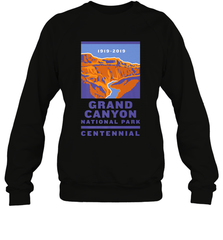 Grand Canyon National Park Centennial Logo Crewneck Sweatshirt Crewneck Sweatshirt - belovedtshirt