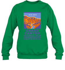 Grand Canyon National Park Centennial Logo Crewneck Sweatshirt Crewneck Sweatshirt - belovedtshirt