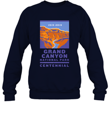Grand Canyon National Park Centennial Logo Crewneck Sweatshirt Crewneck Sweatshirt - belovedtshirt