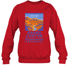 Grand Canyon National Park Centennial Logo Crewneck Sweatshirt Crewneck Sweatshirt - belovedtshirt