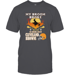 Broom Broke So I Became A Fan of Cleveland Browns  Halloween Costume Men's T-Shirt Men's T-Shirt - belovedtshirt