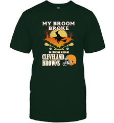 Broom Broke So I Became A Fan of Cleveland Browns  Halloween Costume Men's T-Shirt Men's T-Shirt - belovedtshirt