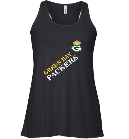 NFL Green Bay Packers Logo with Champion Crown Women's Racerback Tank Women's Racerback Tank / Black / XS Women's Racerback Tank - belovedtshirt