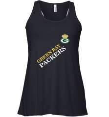 NFL Green Bay Packers Logo with Champion Crown Women's Racerback Tank Women's Racerback Tank - belovedtshirt