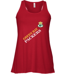 NFL Green Bay Packers Logo with Champion Crown Women's Racerback Tank