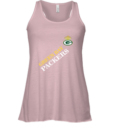 NFL Green Bay Packers Logo with Champion Crown Women's Racerback Tank Women's Racerback Tank - belovedtshirt