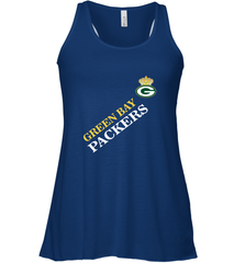 NFL Green Bay Packers Logo with Champion Crown Women's Racerback Tank Women's Racerback Tank - belovedtshirt