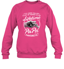 Papa Fathers Day Grandpa or Dad Crewneck Sweatshirt Crewneck Sweatshirt - belovedtshirt