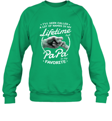 Papa Fathers Day Grandpa or Dad Crewneck Sweatshirt Crewneck Sweatshirt - belovedtshirt