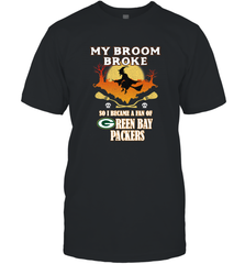 Broom Broke So I Became A Fan of Green Bay Packers  NFL Halloween Costume Men's T-Shirt Men's T-Shirt - belovedtshirt