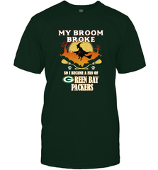 Broom Broke So I Became A Fan of Green Bay Packers  NFL Halloween Costume Men's T-Shirt Men's T-Shirt - belovedtshirt