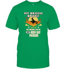 Broom Broke So I Became A Fan of Green Bay Packers  NFL Halloween Costume Men's T-Shirt Men's T-Shirt - belovedtshirt
