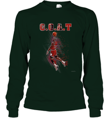 Basketball  Chicago Jordan G.O.A.T. Dunk Long Sleeve T-Shirt Long Sleeve T-Shirt - belovedtshirt