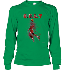 Basketball  Chicago Jordan G.O.A.T. Dunk Long Sleeve T-Shirt Long Sleeve T-Shirt - belovedtshirt
