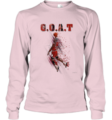 Basketball  Chicago Jordan G.O.A.T. Dunk Long Sleeve T-Shirt Long Sleeve T-Shirt - belovedtshirt