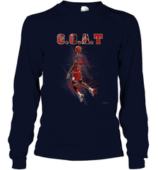 Basketball  Chicago Jordan G.O.A.T. Dunk Long Sleeve T-Shirt Long Sleeve T-Shirt - belovedtshirt
