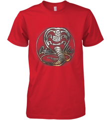 Cobra Kai Rusted Steel Snake Logo Men's Premium T-Shirt Men's Premium T-Shirt - belovedtshirt