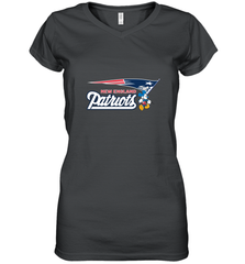 Nfl New England Patriots Champion Mickey Mouse Team Women's V-Neck T-Shirt Women's V-Neck T-Shirt - belovedtshirt