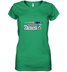 Nfl New England Patriots Champion Mickey Mouse Team Women's V-Neck T-Shirt Women's V-Neck T-Shirt - belovedtshirt