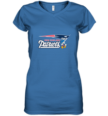 Nfl New England Patriots Champion Mickey Mouse Team Women's V-Neck T-Shirt Women's V-Neck T-Shirt - belovedtshirt