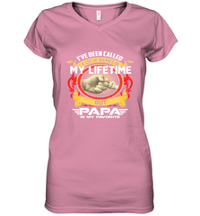 I've Been Called Lot Of Name But Papa Is My Favorite Women's V-Neck T-Shirt Women's V-Neck T-Shirt - belovedtshirt