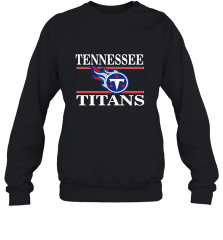 NFL Tennessee Titans Logo Champion Crewneck Sweatshirt Crewneck Sweatshirt / Black / S Crewneck Sweatshirt - belovedtshirt