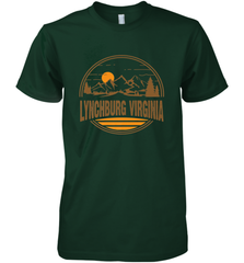 Vintage Lynchburg, Virginia Mountain Hiking Souvenir Print Men's Premium T-Shirt Men's Premium T-Shirt - belovedtshirt