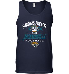 Sundays Are For Jesus and Jacksonville Funny Football Men's Tank Top Men's Tank Top - belovedtshirt