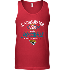 Sundays Are For Jesus and Jacksonville Funny Football Men's Tank Top Men's Tank Top - belovedtshirt