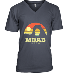 Moab Utah Vintage Sunset Arches Adventure Outdoors Men's V-Neck Men's V-Neck - belovedtshirt