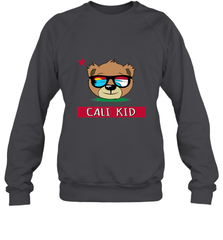 Boys California Bear _ Cali Kid Surf Crewneck Sweatshirt Crewneck Sweatshirt - belovedtshirt