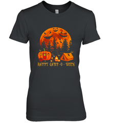 Happy Camp O Ween Funny Camping Halloween Costume Camper RV Women's Premium T-Shirt Women's Premium T-Shirt - belovedtshirt
