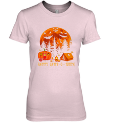 Happy Camp O Ween Funny Camping Halloween Costume Camper RV Women's Premium T-Shirt Women's Premium T-Shirt - belovedtshirt