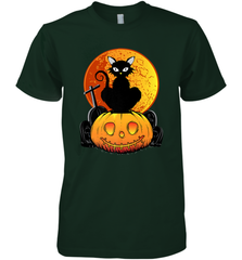 Happy Halloween Spooky Pumpkins Black Cat For Women Men's Premium T-Shirt Men's Premium T-Shirt - belovedtshirt