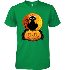 Happy Halloween Spooky Pumpkins Black Cat For Women Men's Premium T-Shirt Men's Premium T-Shirt - belovedtshirt