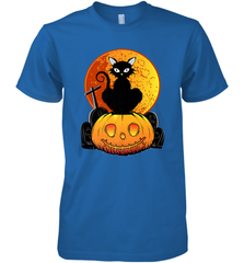 Happy Halloween Spooky Pumpkins Black Cat For Women Men's Premium T-Shirt Men's Premium T-Shirt - belovedtshirt