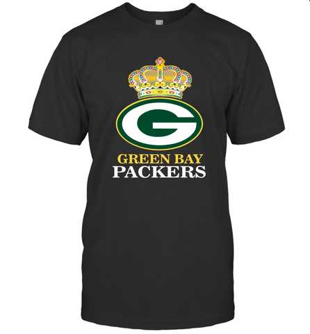 NFL Green Bay Packers Logo Champion Crown Men's T-Shirt Men's T-Shirt / Black / S Men's T-Shirt - belovedtshirt
