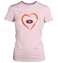 NFL San Francisco Heart Love Football Women's T-Shirt Women's T-Shirt - belovedtshirt