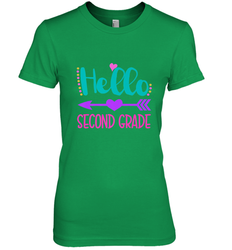 Hello Second Grade 2nd Grade Teachers Students Gift Women's Premium T-Shirt