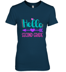 Hello Second Grade 2nd Grade Teachers Students Gift Women's Premium T-Shirt Women's Premium T-Shirt - belovedtshirt