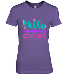 Hello Second Grade 2nd Grade Teachers Students Gift Women's Premium T-Shirt Women's Premium T-Shirt - belovedtshirt