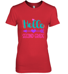 Hello Second Grade 2nd Grade Teachers Students Gift Women's Premium T-Shirt Women's Premium T-Shirt - belovedtshirt