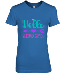 Hello Second Grade 2nd Grade Teachers Students Gift Women's Premium T-Shirt Women's Premium T-Shirt - belovedtshirt