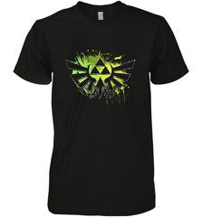 Legend Of Zelda Triforce Logo Paint Splatter Men's Premium T-Shirt Men's Premium T-Shirt - belovedtshirt