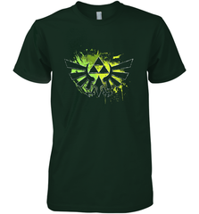 Legend Of Zelda Triforce Logo Paint Splatter Men's Premium T-Shirt Men's Premium T-Shirt - belovedtshirt